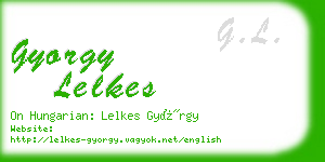 gyorgy lelkes business card